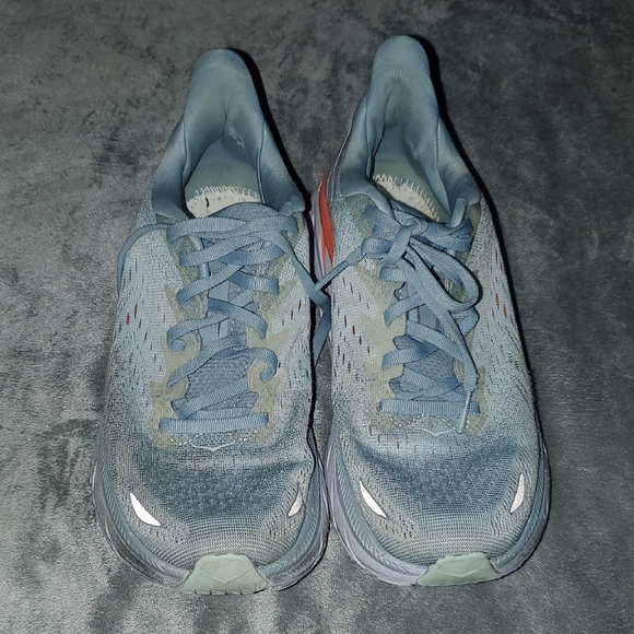 Hoka Women's Athletic Shoes - Gray and Orange - Picture 1 of 10